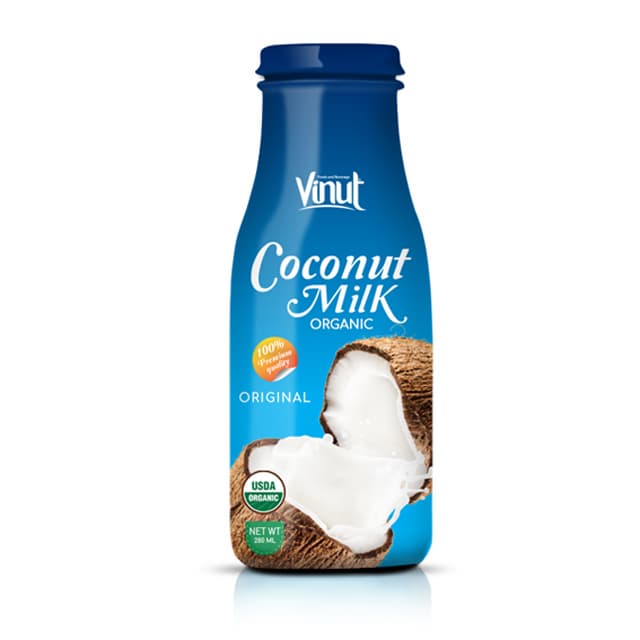 200ml Bottle Organic Coconut Milk _USDA Organic_ EU Organic_